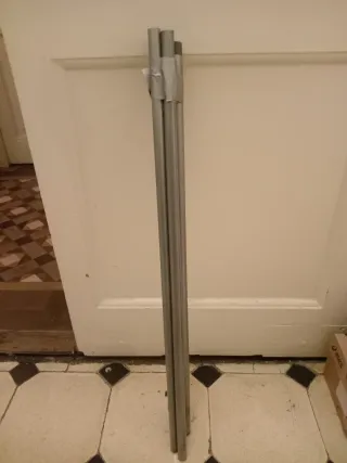 Barra Cortina Extensible IKEA RÄCKA Negra+soportes