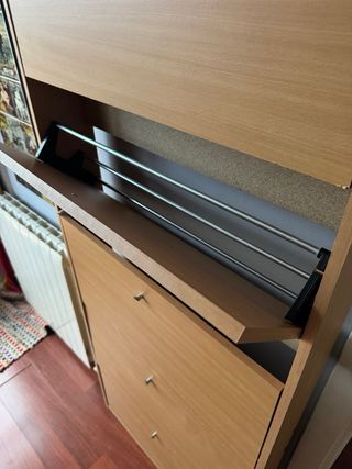 Mueble zapatero de madera