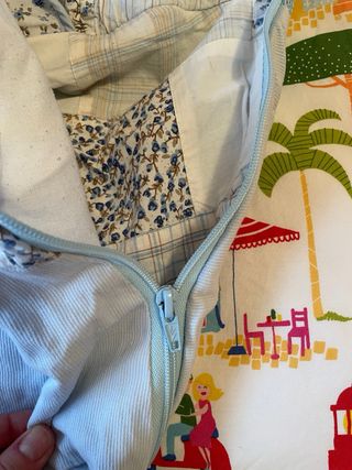 Saco Grupo 0 Patchwork Azul