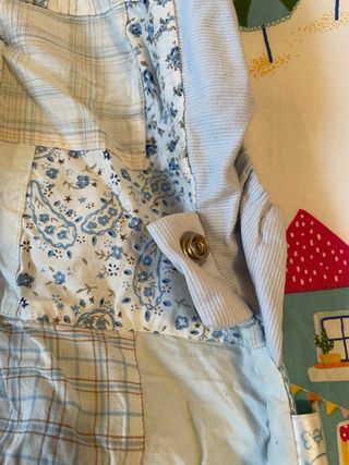 Saco Grupo 0 Patchwork Azul