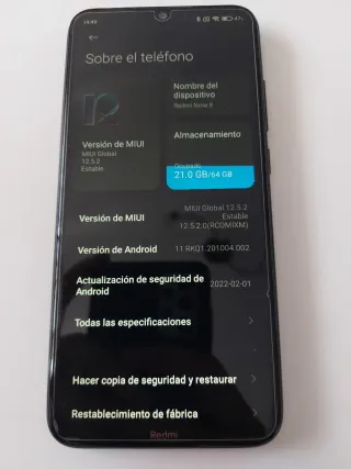 Xiaomi Redmi Note 8 Negro
