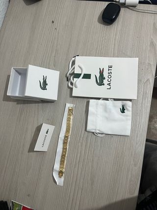 Pulsera Lacoste Hombre Oro 18K