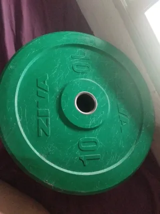 Disco Olímpico ZIVA 10 kg Verde