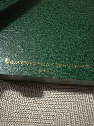 Caja de reloj Rolex verde