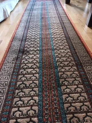 Alfombra Pasillo Lana Multicolor