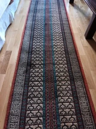 Alfombra Pasillo Lana Multicolor