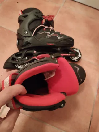 Patines en línea Talla 35-38 + Accesorios Y bolsa