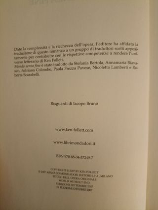 Mondo Senza Fine (Italian Edition)