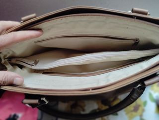 Bolso de mano mujer beige