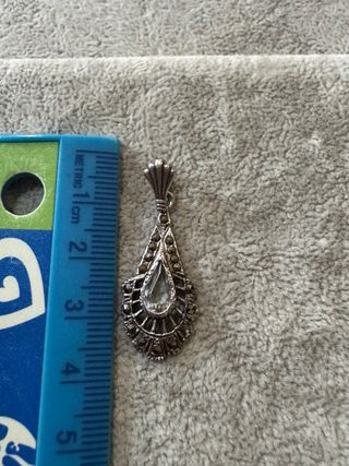 Pendente Prata com Marcassitas com sello