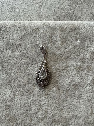 Pendente Prata com Marcassitas com sello