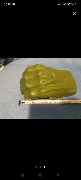 Guantes de Hulk para disfraz