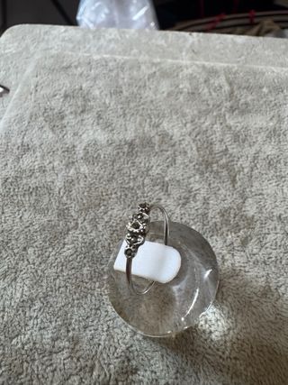 Anel Prata Marcassites Selo