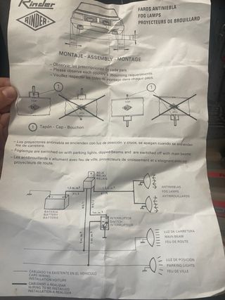 Faros Antiniebla Rinder 900 Amarillos