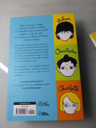 August y yo,tres historias de Wonder.