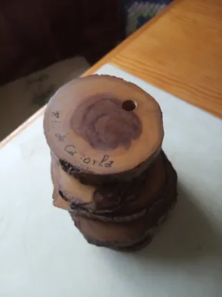 Posavasos rústicos de madera (Set de 7)