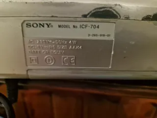 Radio Portatile Sony IFC-704 Argento