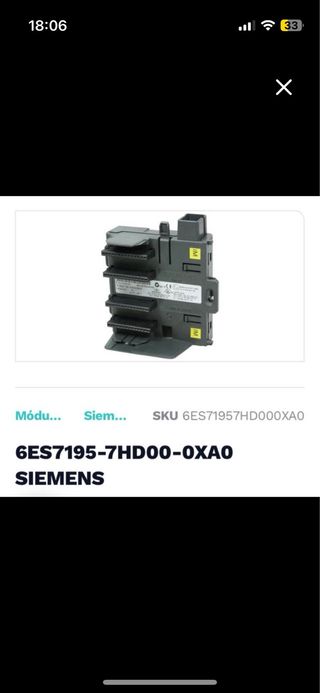 Módulo Siemens 6ES7195-7HD00-0XA0
