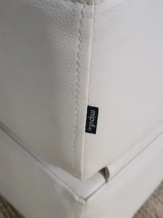 Sillón modular beige polipiel se convierte en cama