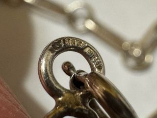 Collana lunga in argento vintage di spessore