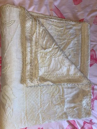 Colcha Vintage Cama 135 Tela Relieve