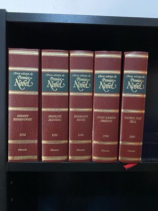 Lote libros colección obras selectas Premios Nobel