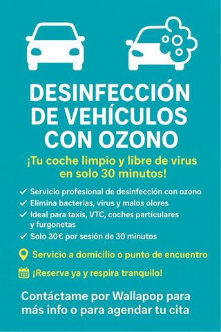 DESINFECCIÓN DE VEHÍCULOS CON OZONO