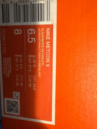 Nike Metcon 9 Scarpe da Ginnastica Uomo Nero/Grigi