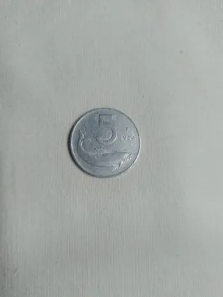 Moneta 5 Lire Italia 1954