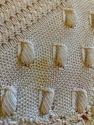 Colcha Ganchillo/Crochet Hecha a Mano Vintage