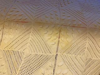 Colcha Ganchillo/Crochet Hecha a Mano Vintage