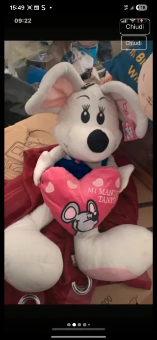 Peluche Orsetto con vestitino a quadri