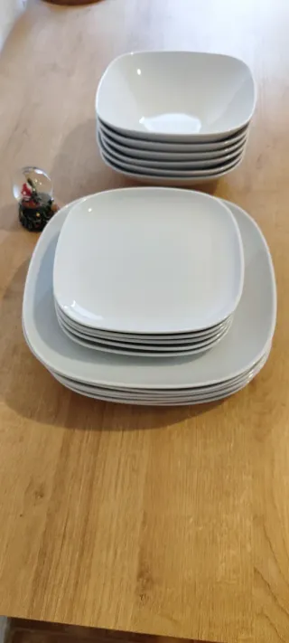 Vajillas Vardera Ikea 17 piezas blanco