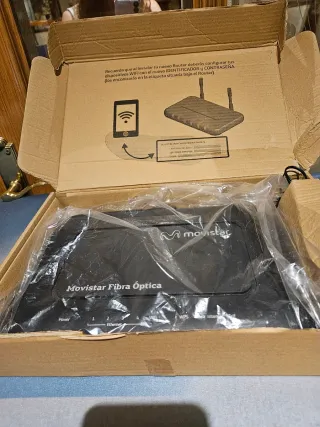 Router Movistar Fibra Óptica Negro