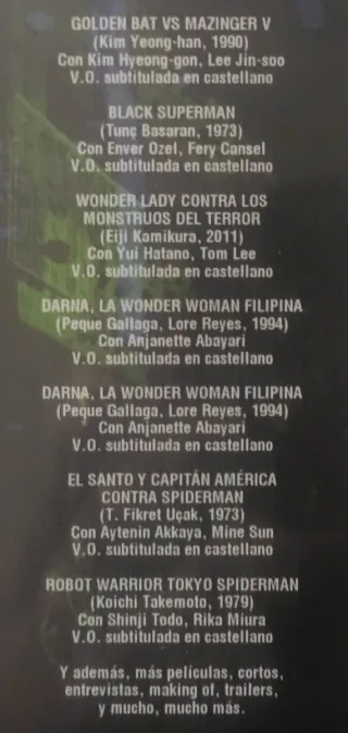 DVD Superhero Trash Colección 6 Películas