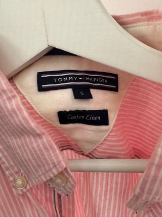 Camisa Tommy Hilfiger rosa rayas