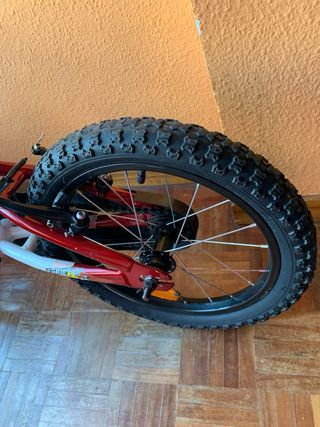 Bicicleta 16 pulgadas Infantil Roja