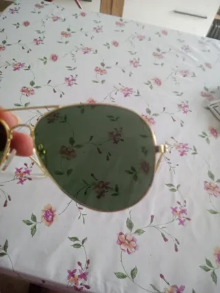 Gafas Ray-Ban Aviator Doradas y Verdes