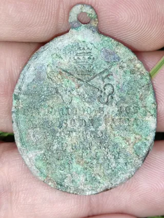 Medalla religiosa antigua San José