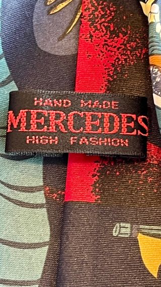 LOS PICAPIEDRA Corbata de seda 100 % hecha a mano