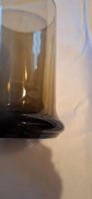 Lotto 2 vasi vetro fumé vintage