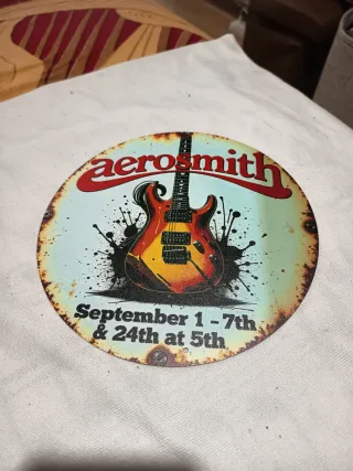 Placa Metálica Aerosmith 20cm