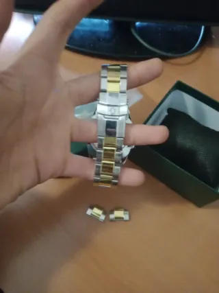 Reloj estilo Rolex Oro y Plata