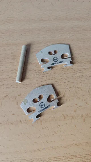 Puentes y alma de violín