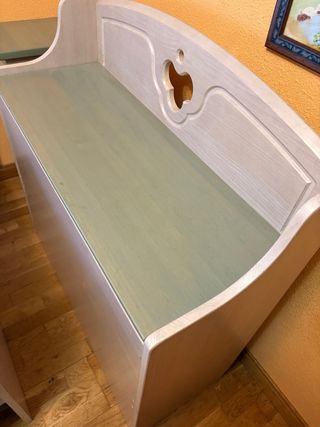 Cama de pino macizo con canapé