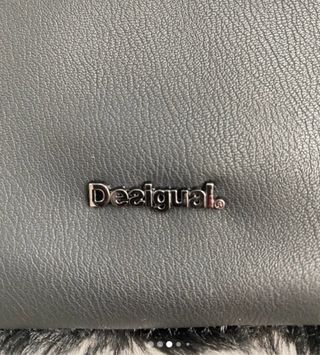 Bolso Desigual Pelo Sintético Negro