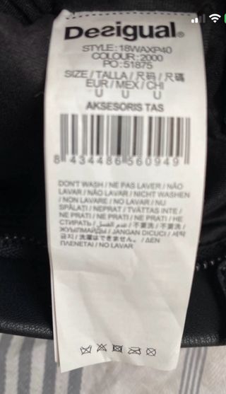 Bolso Desigual Pelo Sintético Negro