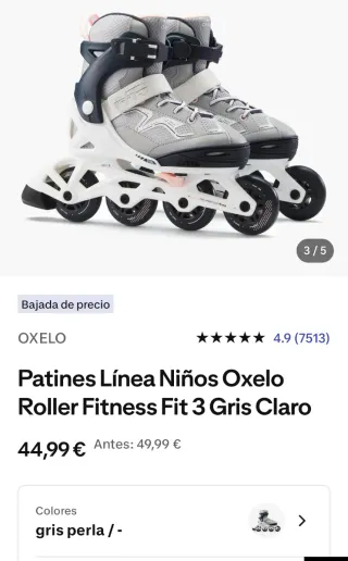 Patines en Línea Ajustables Niños Talla 29-32