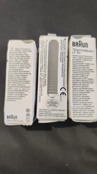 60 cubierta de filtro de lente termómetro Braun