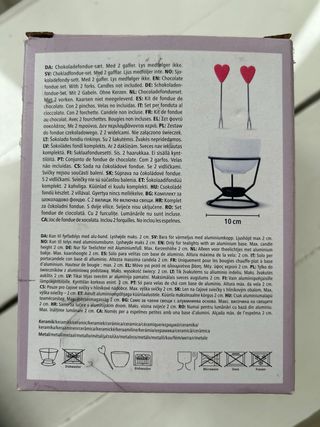 Set Fondue Chocolate 2 Tenedores